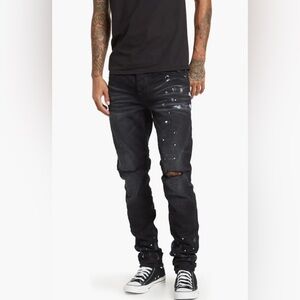 Paint Splatter Ripped Knee Skinny Jeans
PURPLE BRAND